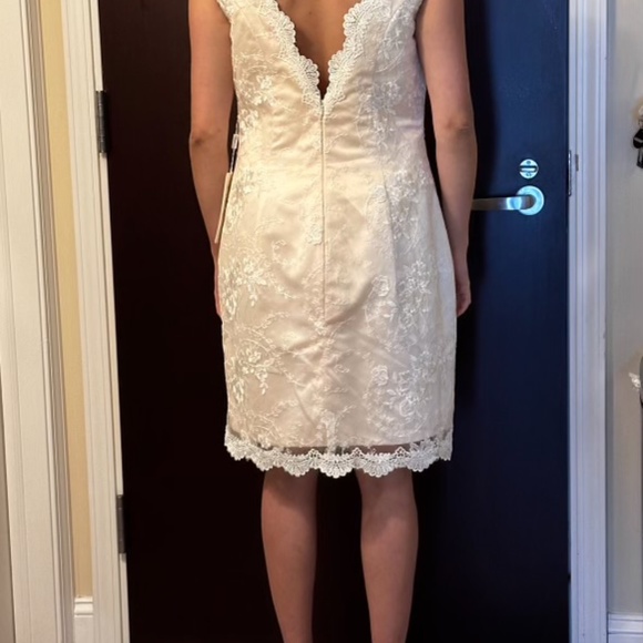 Mingda’s Dress Short Wedding Dress Size 8-10 NWT - Picture 3 of 4